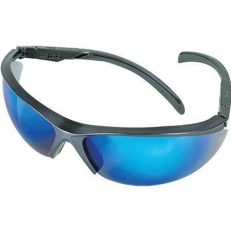 MSA SAFETY 10083086 Essential Adjust Safety Glasses, AntiFog Lens, Metal Frame, Blue Gray Frame 10083070